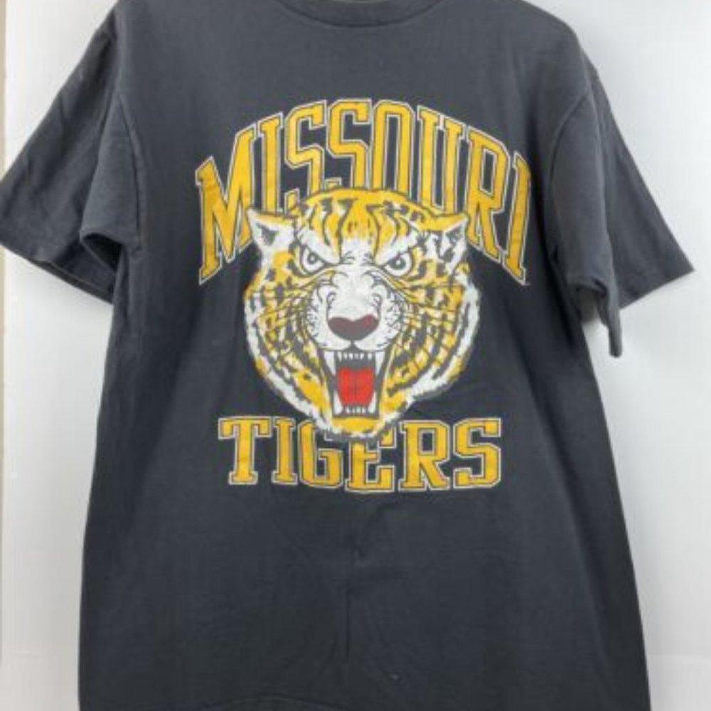 Crable Sportswear Mizzou Tigers Single Stitch College Fan T-Shirt
